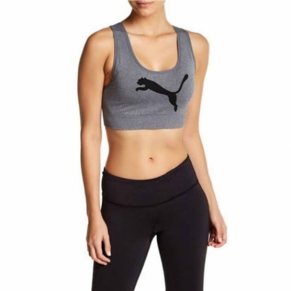 NWT PUMA Seamless Graphic Logo Sports Bra - Picture 3 of 6